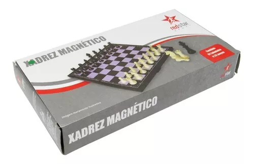 Jogo xadrez e dama magnetico terra brasil