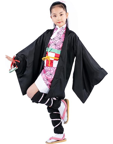 Fenglong Yb Disfraz Kimono Anime Para Niños Halloween Navida