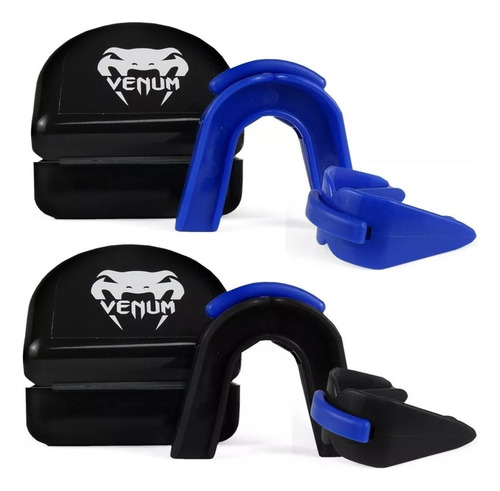 Protetor Bucal Muay Thai Boxe Jiu Jitsu Duplo Estojo Venum