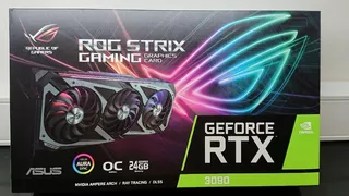 Placa De Video Nvidia Asus Rog Strix Rtx 3090 Oc Usada