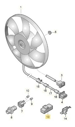 Relevador Relay Modulo Cajamuerto Golf Jettaa4 1.8 2.0 Febi
