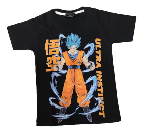 Remera Dragon Ball Goku Blue Niño Niña Unisex | MercadoLibre