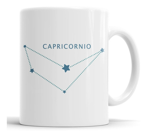 Taza Capricornio - Signos Del Zodíaco - Cerámica Importada