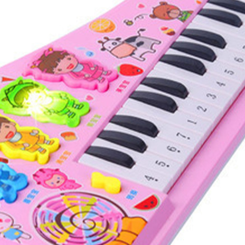 Teclado De Juguete De Piano Para Niños, Dibujos Animados, Mu