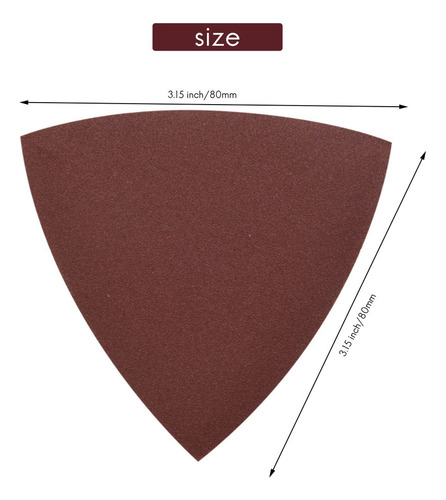 A Papel De Lixa Lixa Triangular Hook Loop De Três Cantos