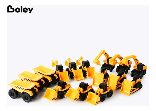 Juego De Minivehiculos De Construccion Boley, Paquete De ...