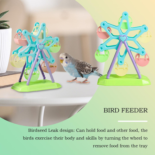 Juguete Para Loros Con Rueda De Forrajeo Juguete Para Pájaro