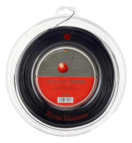 Rollo De Cuerda Kirschbaum Xplosive Speed Negro 1.33