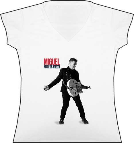 Blusa Miguel Mateos Rock Dama Camiseta Bca Urbanoz