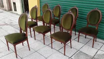 Comprar 8 Sillas Estilo Francés Luis Xvi Oval Medallón $119990 C\u002Funa