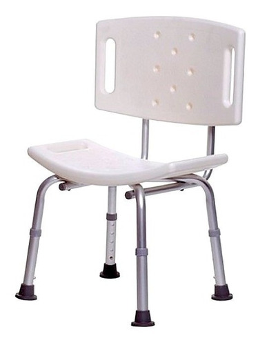Imagem 1 de 4 de Banqueta Para Banho Com Encosto E Regulagem De Altura