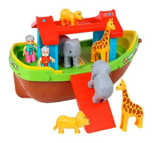 Barco Brinquedo Infantil Arca De Noé Maral Para Piscina