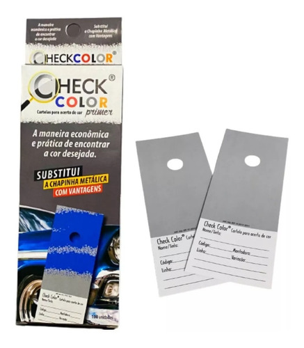 Cartela Acerto De Cor Tinta Primer Check Color Pct C100 Und