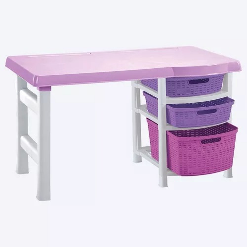 Mesa Escritorio Infantil  Para Tareas En Casa En Violeta