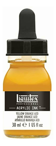 Liquitex Professional Acrylic Ink 1-ounce Jar, Yellow Orange