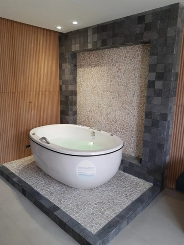 Ofurô Oval Piacenza Com Hidromassagem 160x106x62 220v
