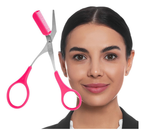 Tijera Con Peine Perfilador De Cejas Y Pestañas Brow Lashes