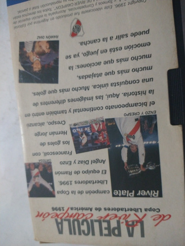 Vhs Pal N River Campeón De América ' 1996 (Usado)