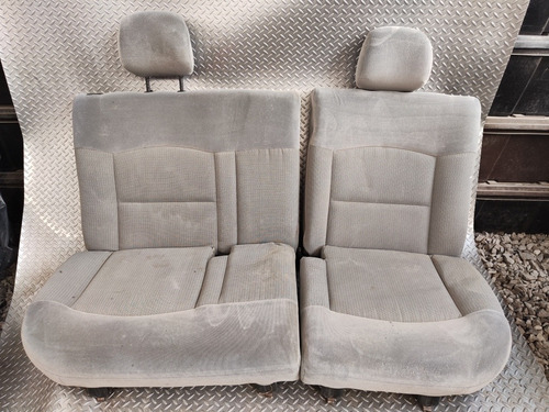 Asiento Trasero De Platina Clio Tela Gris Original Completo 