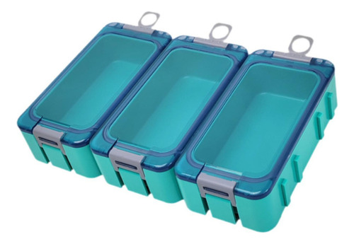 Fe 3 Piezas Luros De Pesca Caja Accesorios De Pesca