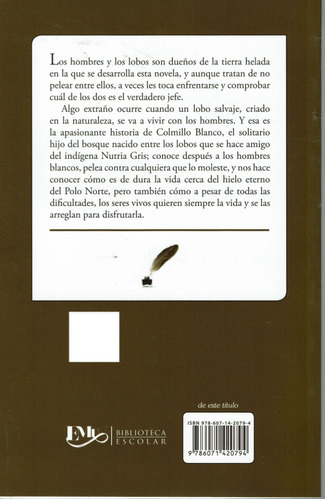 Colmillo Blanco, De Jack, London. Editorial Emi, Tapa Blanda En Español, 2019