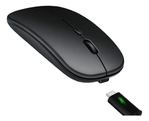 Mouse Dual Inalambrico Con Bluetooth Y Usb Recargable 