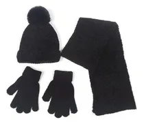 Comprar Guantes Gorro Bufanda Infantil Set Invierno Nena Tejido Lana