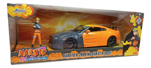 Nissan Gt-r (r35), Naruto Figura Naruto, Escala 1/24, 20cms.