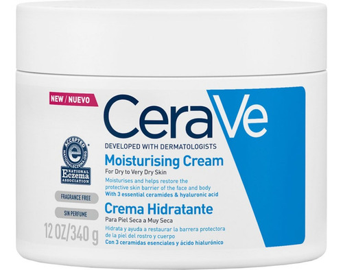 Cerave Crema Hidratante Para Pieles Secas A Muy Secas X340