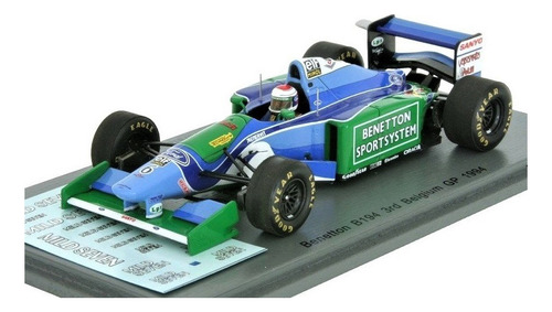 Benetton B194 #3 1994 Jos Verstappen Belgium - F1 Spark 1/43