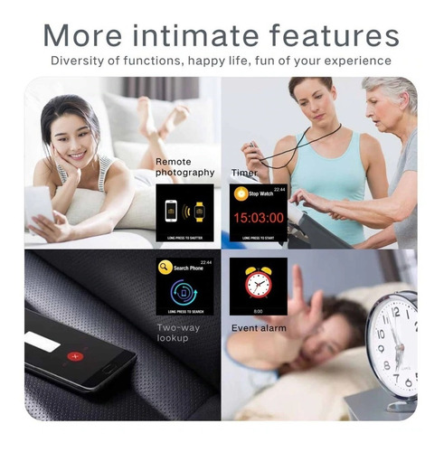 Imagen 9 de 10 de Smartwatch Reloj Pulsera Inteligente Q11 Monitor Salud Bk