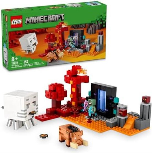 Lego Minecraft The Nether Portal Ambush Adventure Set, Jugue