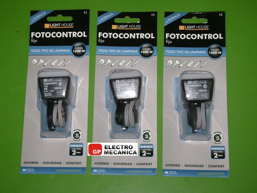 Imagen 2 de 8 de Fotocelula Fotocontrol 1500w Apto Todo Tipo De Lamparas
