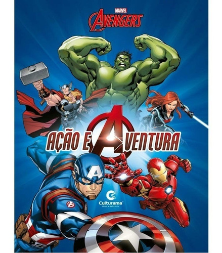 Culturama Livro Ilustrado Acao E Aventura Marvel Vingadores