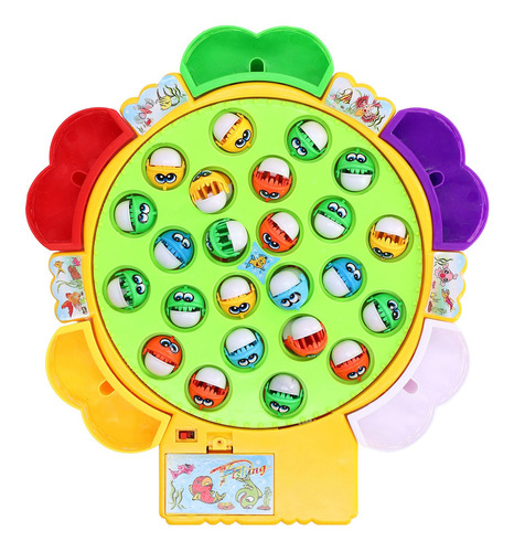 Juego De Juegos De Pesca, Juego De 24 Peces, 5 Cañas Girator