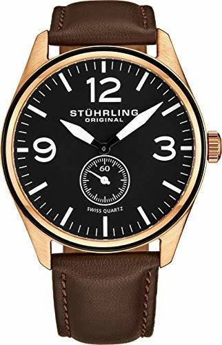 Stuhrling Original 931.03 Aviator Reloj De Acero Inoxidable 