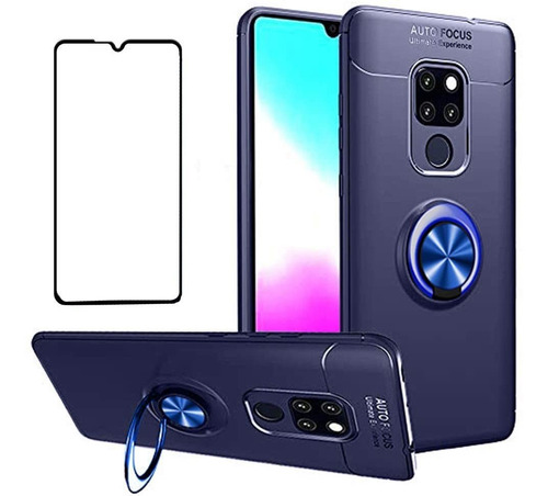 Funda Con Protector De Pantalla Para Huawei Mate 20 X Azul