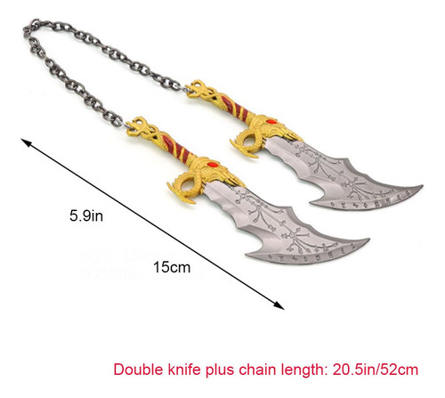 Gow Blades Of Chaos Model, 5,9 Pulgadas/15 Cm, Con Soporte