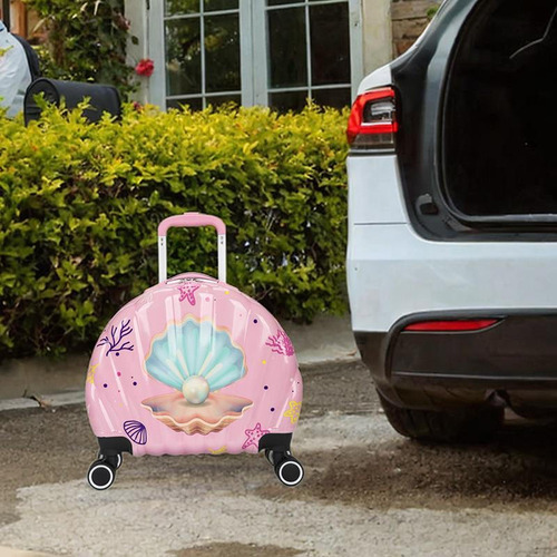 Equipaje Para Niños Maleta Compacta Con Mango De Aluminio