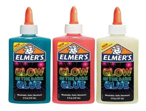 Imagen 2 de 8 de Adhesivo Elmer`s Glow In The Dark Glue X 147ml