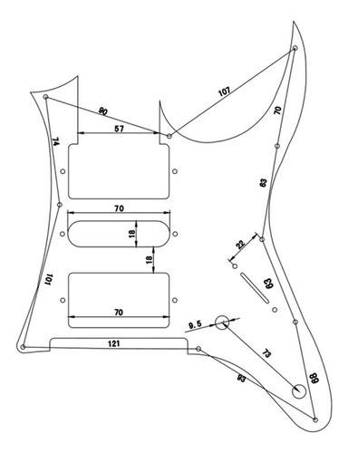 L Pickguard Para Ibanez Rg Guitar Pick Pick Scratch Plate