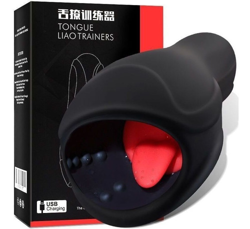 Entrenamiento Del Pene Masajeador De Lengua Artificial