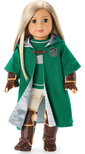 American Girl Disfraz De Uniforme De Quidditch De Slytherin.