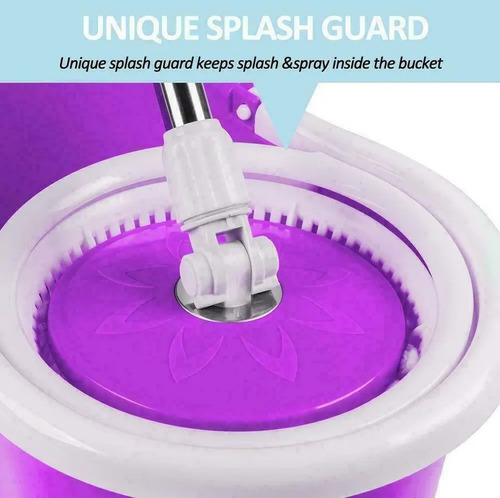 Imagen 7 de 8 de Mopa Trapeador Hogar Giratoria 360 Con Dos Paños Ultralimpez