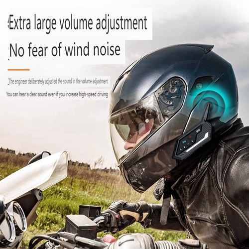 P Fone De Ouvido Sem Fio Helmet Intercom Headset Para