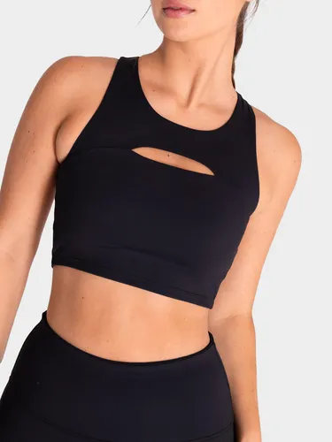 Peto Deportivo Mujer Crop Aura Negro Bsoul