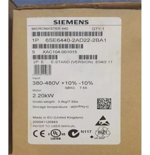 感謝価格 ONE Siemens 6SE6440-2UD22-2BA1 Inverter 2.2KW 380V 6SE6
