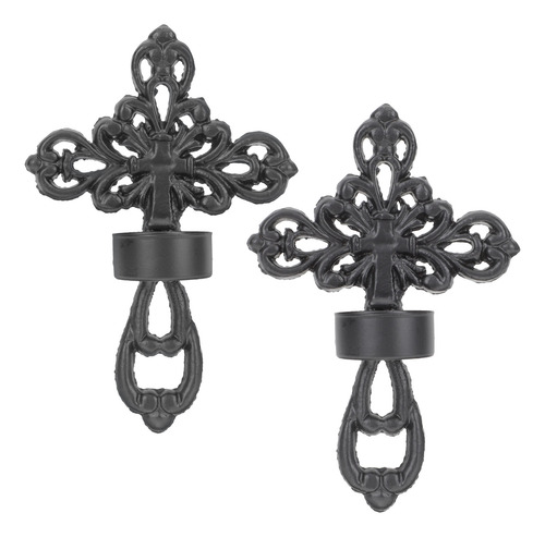 Candelabro Colgante Con Forma De Cruz, 2 Unidades