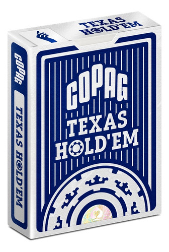 Juego de cartas Póker Copag Texas Hold'em color azul