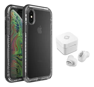 Auriculares Bluetooth + Funda Para iPhone XS Y X Lifeproof